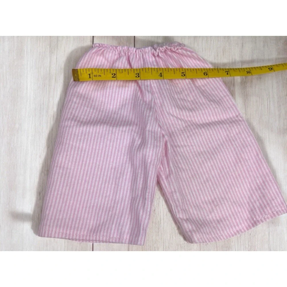 Pink Pajama Set With Snow Flake Buttons And Pink Slippers‎ For 18